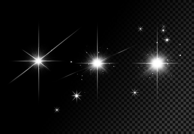 明るい星の光の効果