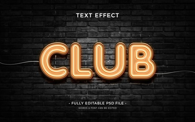 Bright text with light bulbs