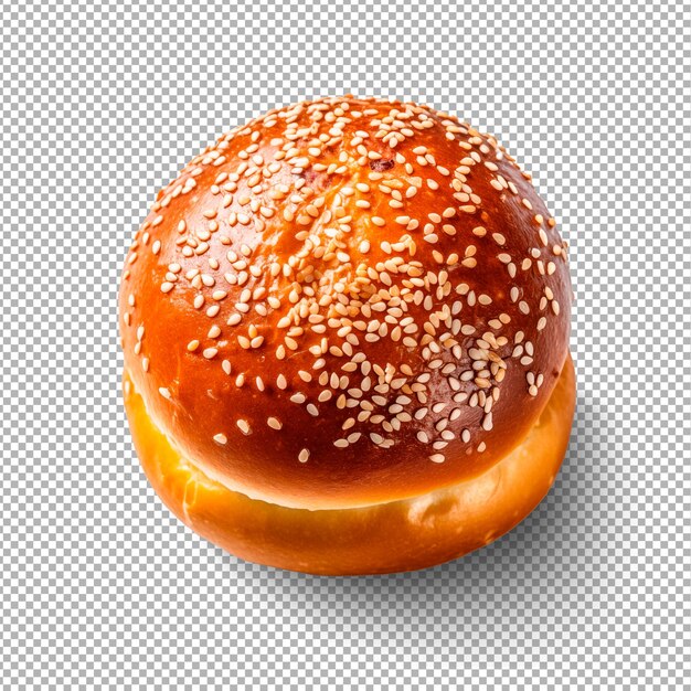 PSD brioche bun voor hamburger geïsoleerd