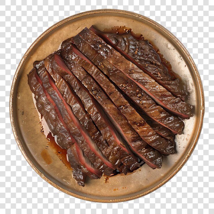 PSD brisket food realisticisolated on a transparent background