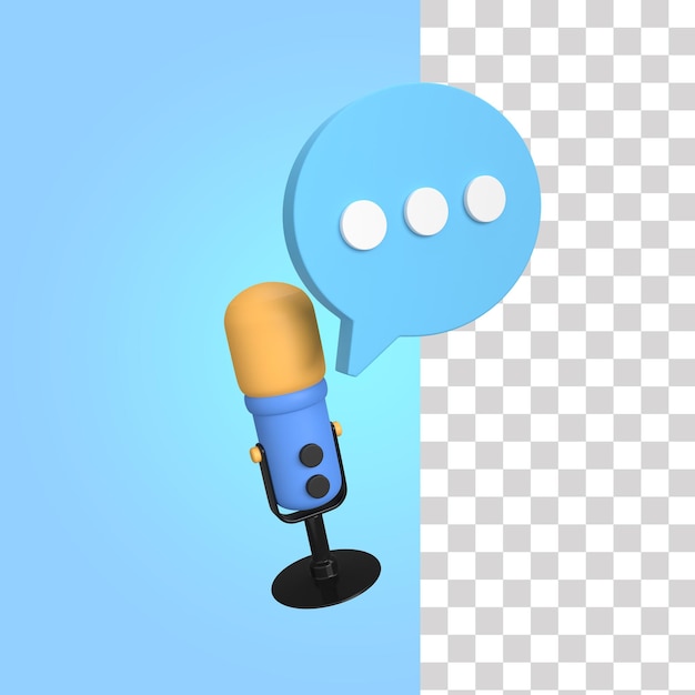 PSD broadcasting 3d icon