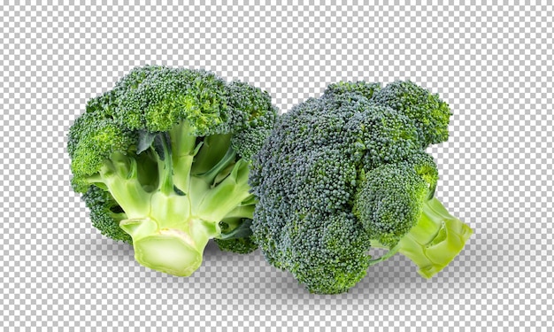 Broccoli geïsoleerd op alfa-laag