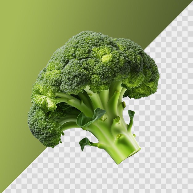 PSD broccoli isolated on png background