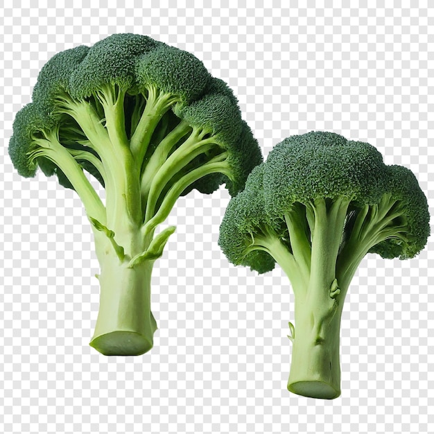 Broccoli isolated png on transparent background premium psd