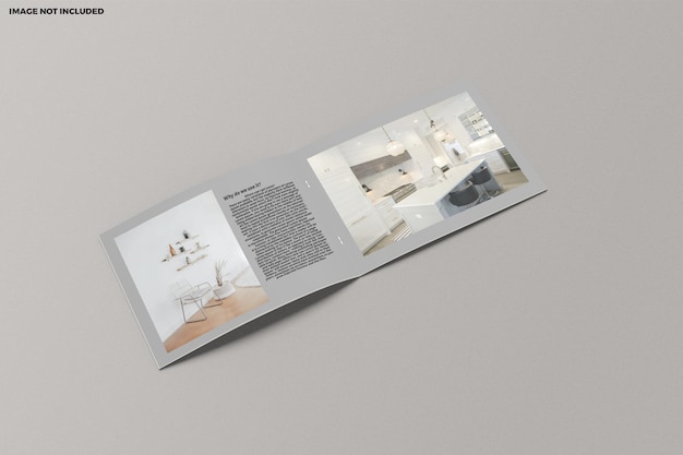 Brochure a4 landscape mockup