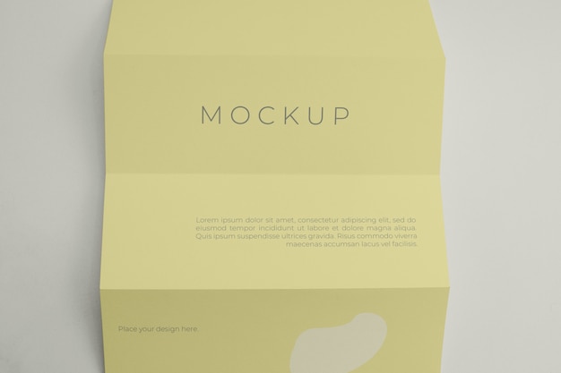 Brochure mock-up design