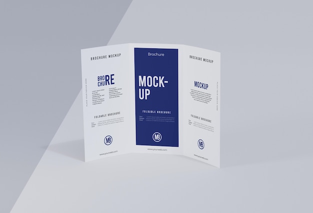 PSD brochure mock-up isolated on white