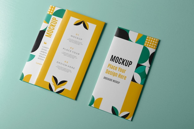 PSD brochure mockup design