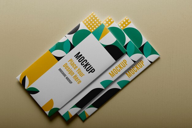 PSD brochure mockup design