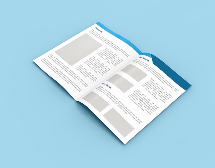 Brochure mockup or magazine mockup