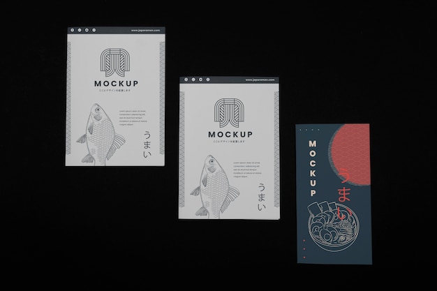 Brochure mockup met japanse inspiratie