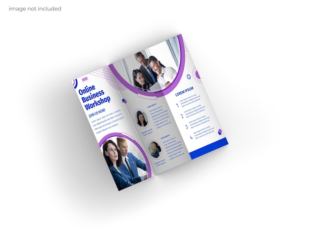 PSD brochure mockup trifold