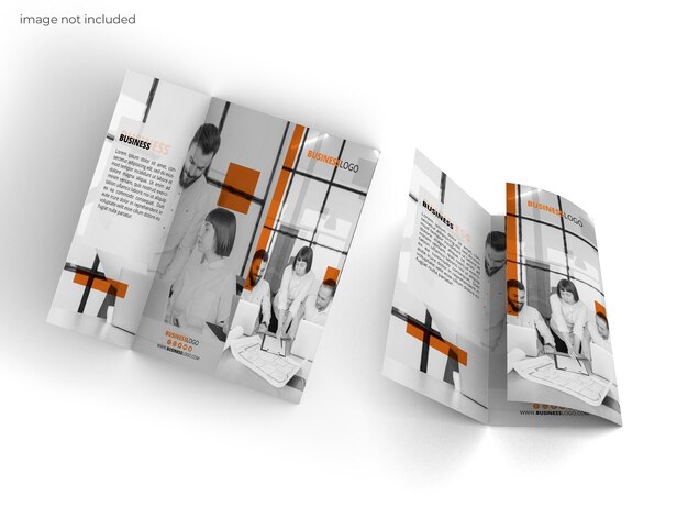 PSD brochure mockup trifold