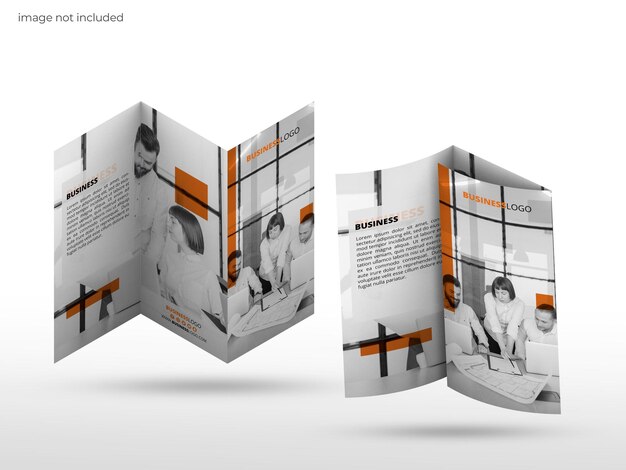 PSD brochure mockup trifold