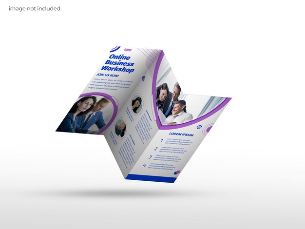 PSD brochure mockup trifold