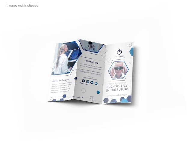 PSD brochure mockup trifold