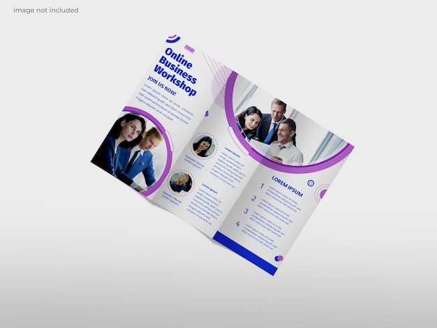 Brochure mockup a tre ante