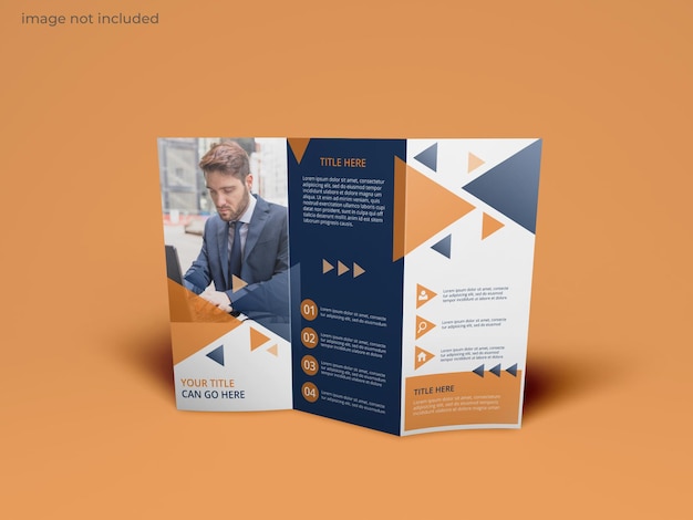 PSD brochure mockup trifold