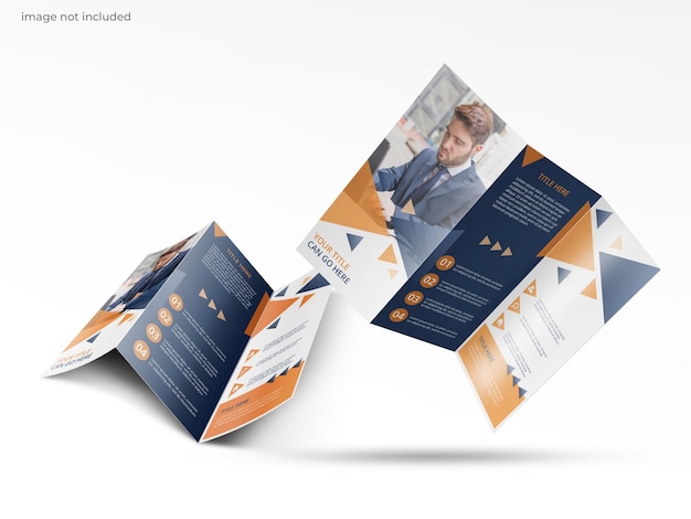 PSD brochure mockup a tre ante