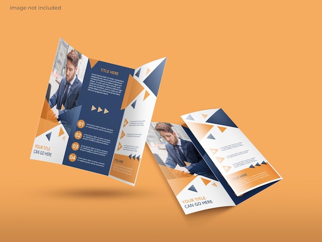 PSD brochure mockup a tre ante