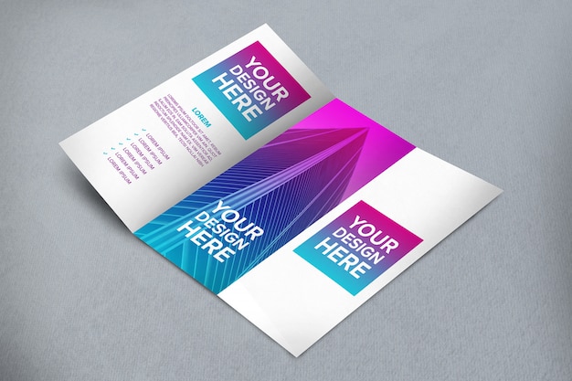 PSD brochure mockup