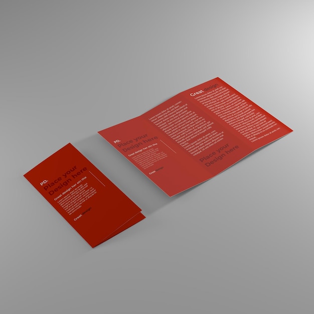 PSD brochure mockup