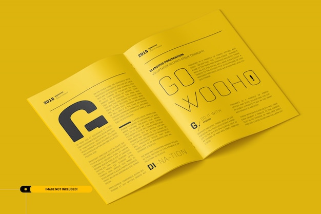 PSD brochure mockup