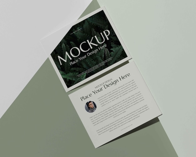 Brochure studio design mockup