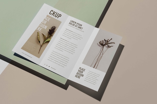 Brochure studio design mockup