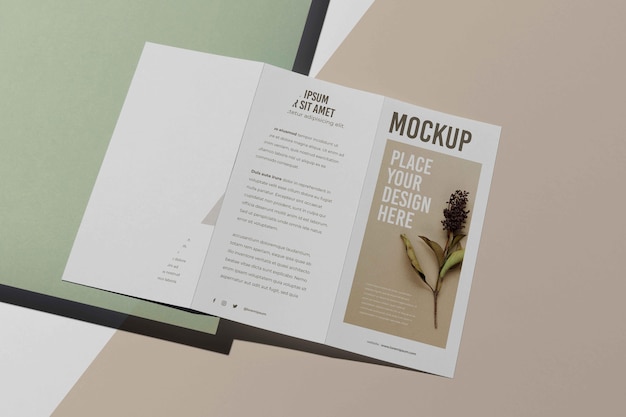 Brochure studio design mockup