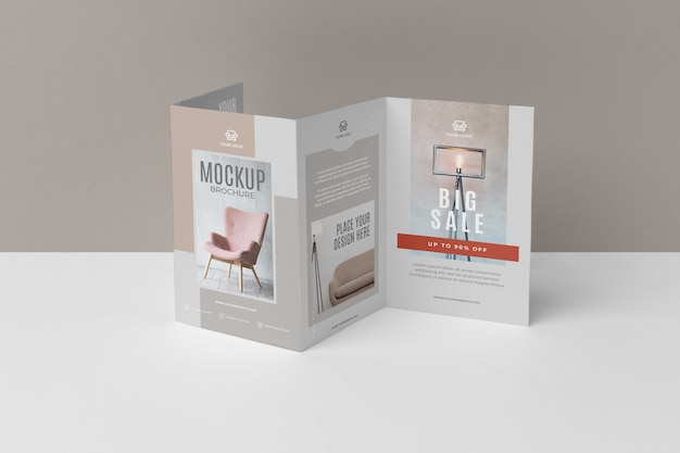 Mockup di progettazione dello studio dell'opuscolo