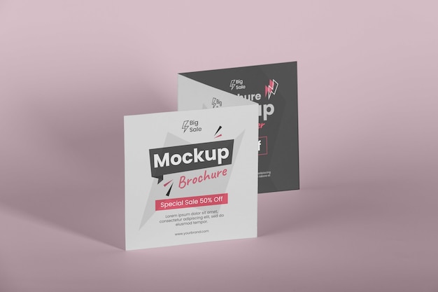 Mockup di progettazione dello studio dell'opuscolo