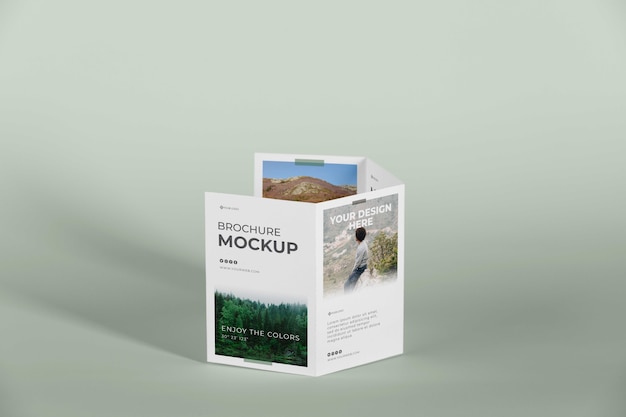 Mockup di progettazione dello studio dell'opuscolo