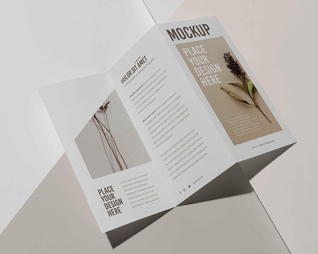 PSD brochure studio ontwerp mockup