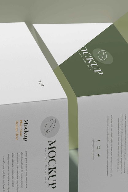 Brochure studio ontwerp mockup