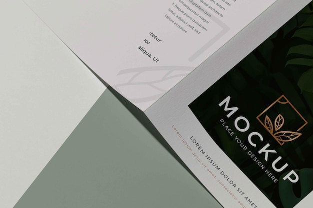 Brochure studio ontwerp mockup