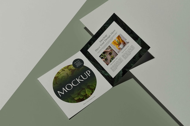 Brochure studio ontwerp mockup