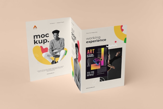 Brochure studio ontwerp mockup