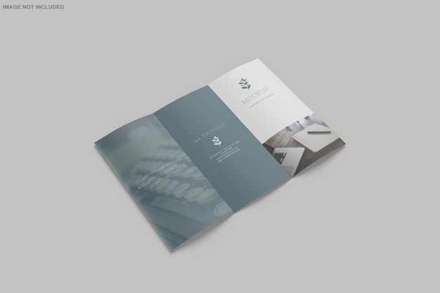 Brochure trifold mockup