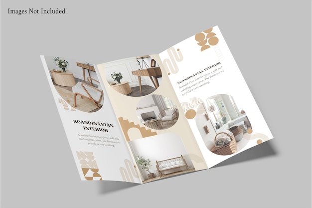 brochure trifold mockup