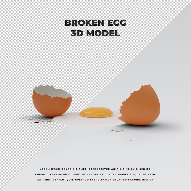 Broken egg shell