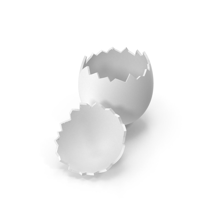 PSD broken eggshell