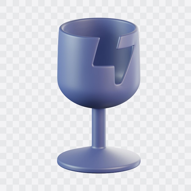 Broken glass 3d icon