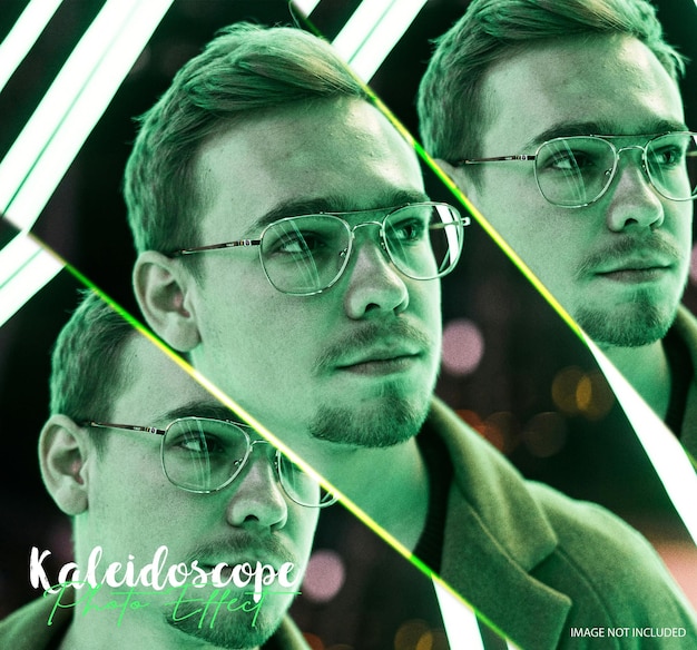 Фотоэффект калейдоскопа из разбитого стекла