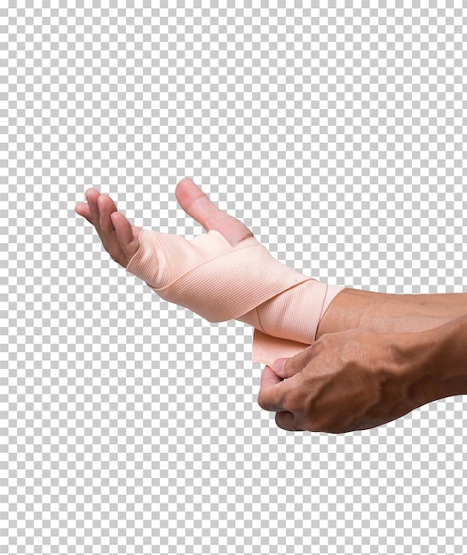 PSD broken hand warp with elastic bandage