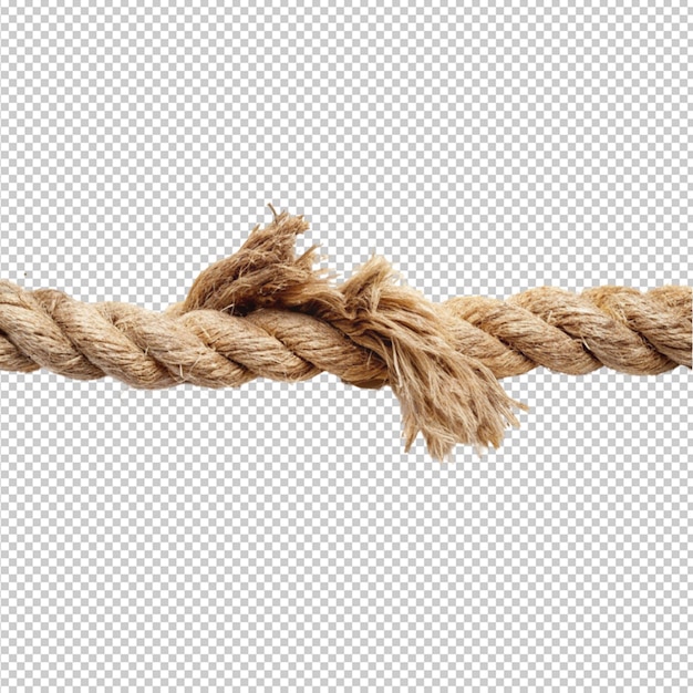 Premium PSD  Straight rope isolated on transparent background