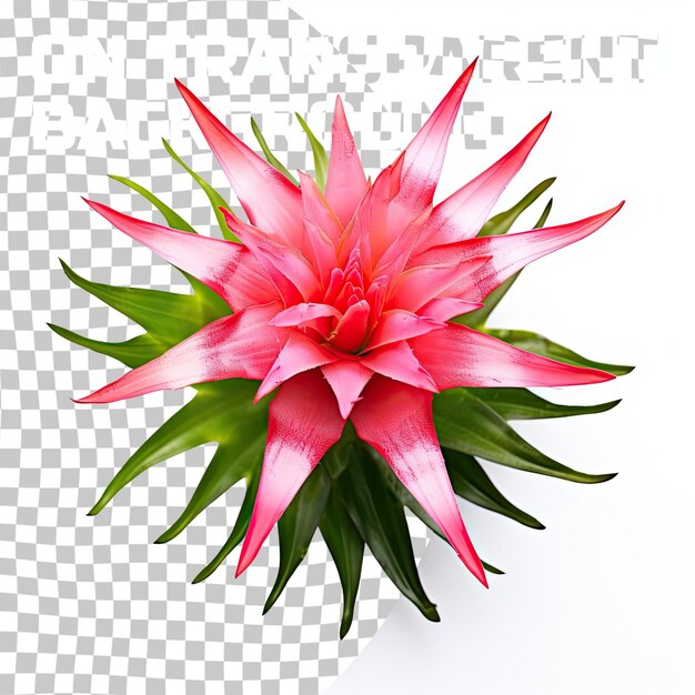 PSD bromeliadbromeliaceae isolated on transparent isolated on transparent background