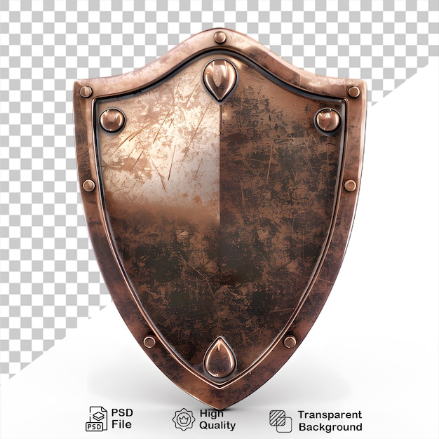 PSD scudo di bronzo png senza sfondo