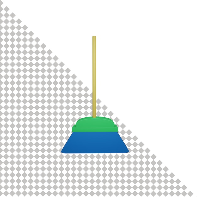 PSD icona della scopa 3d