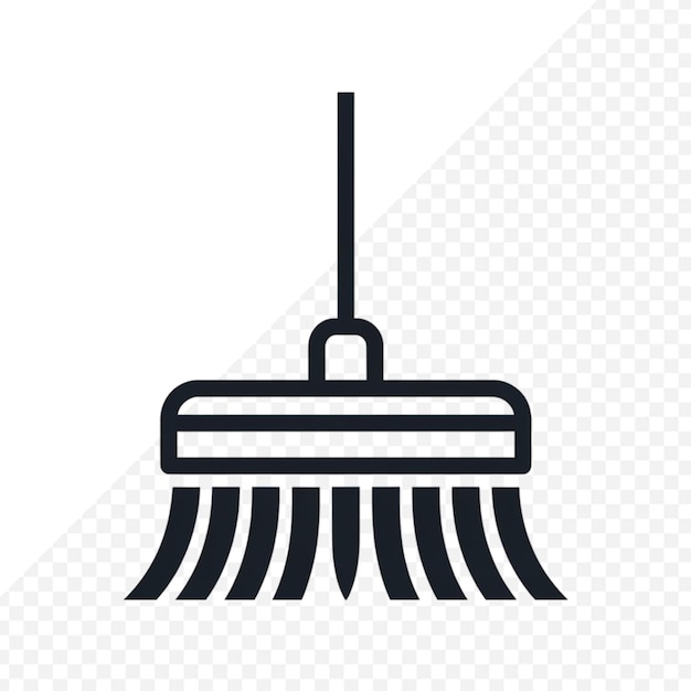 broom cleaning equipment utensil icon transparent background